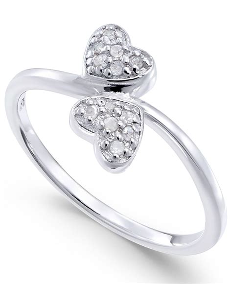 macy's heart ring|macy's heart diamond rings.